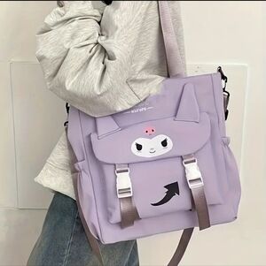 Lavender Kuromi Large Capacity Tote Bag